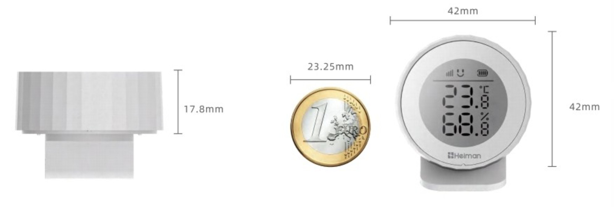 Heiman smart temperature and humidity sensor senzor vlhkosti a teploty velikost 1 evtech_cz
